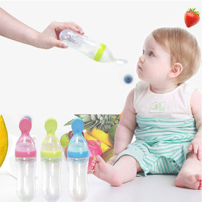 Baby Feeding Bottle With Spoon