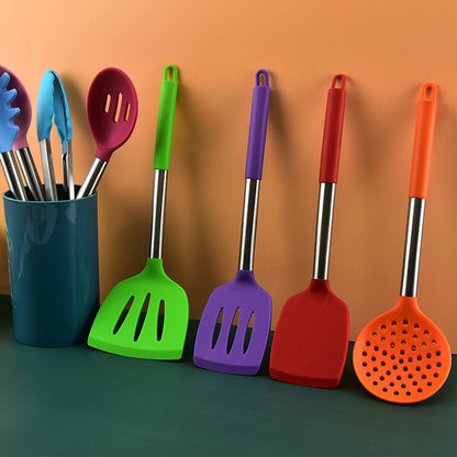 14-Piece Color Silicone Kitchenware Set