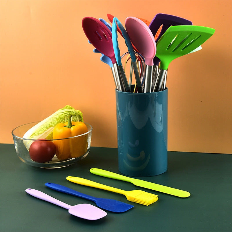 14-Piece Color Silicone Kitchenware Set