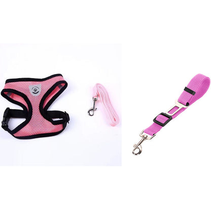 Pet Car Seat Belt & Leash Combo