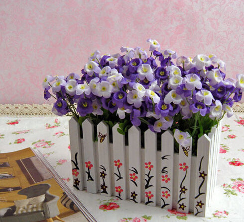 Vibrant Home Decoration Artificial Flower Cart