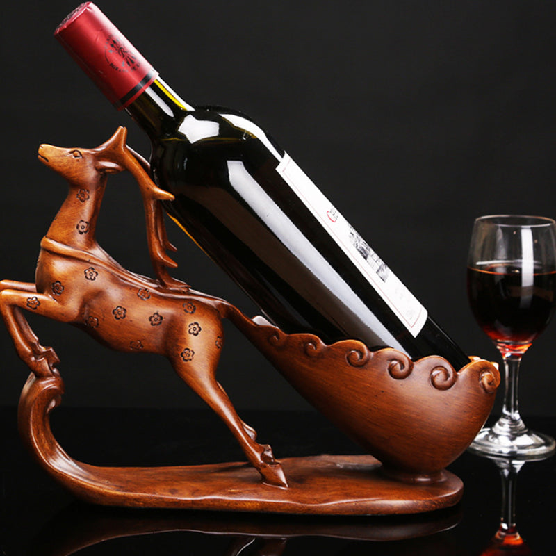 Deer Wine Rack Decoration