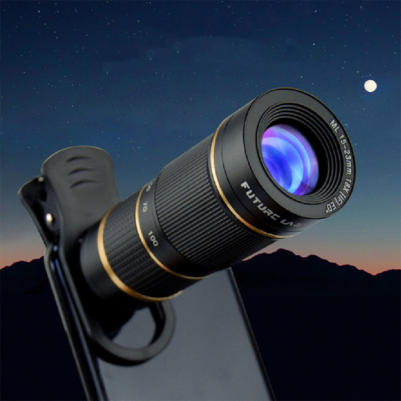 Camera With Telescope Lens - 18x Magnification